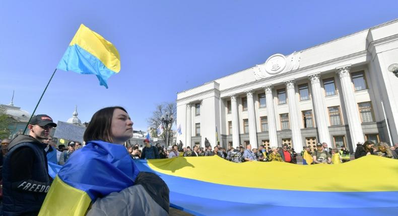 The Ukrainian parliament approved a law that would require the Ukrainian language to be used in official settings across the country, at the expense of Russian
