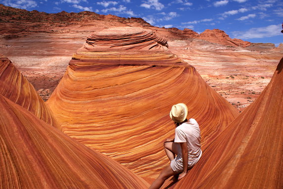 Formacja skalna The Wave (Fala) w Arizonie, USA