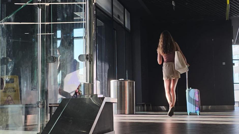 Nina Seničar sa mužem i ćerkom