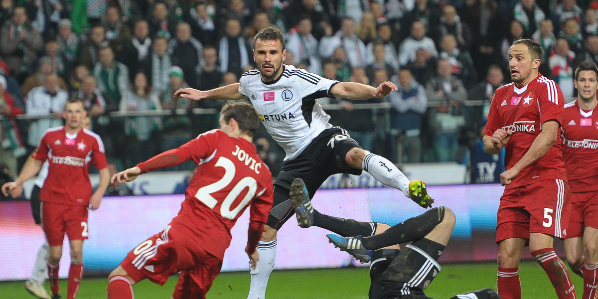 Legia Warszawa - Wisła Kraków 2:2. Zobacz bramki wideo!