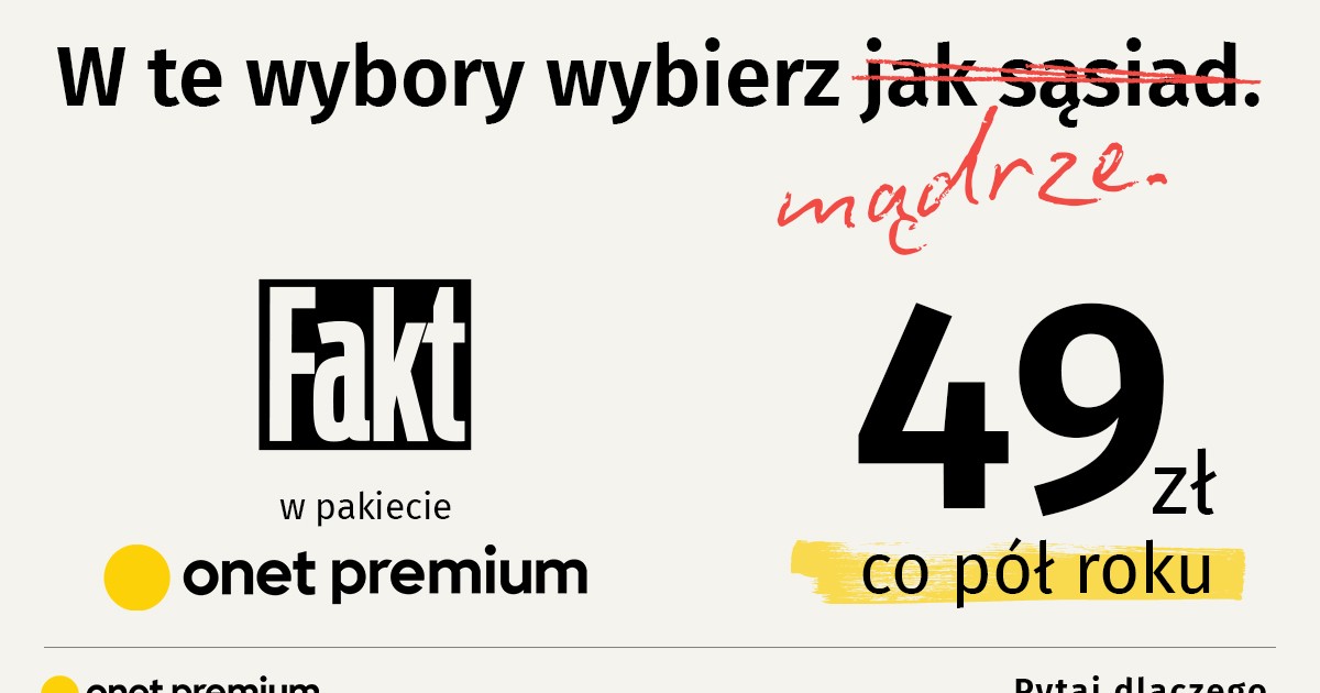 Fakt w ofercie Onet Premium w promocyjnej cenie [AUTOPROMOCJA]