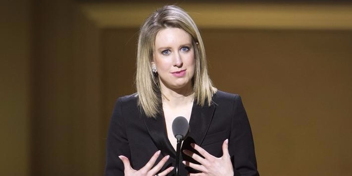 Theranos CEO Elizabeth Holmes at the Glamour Women of the Year Awards, where she won an award, in New York City.