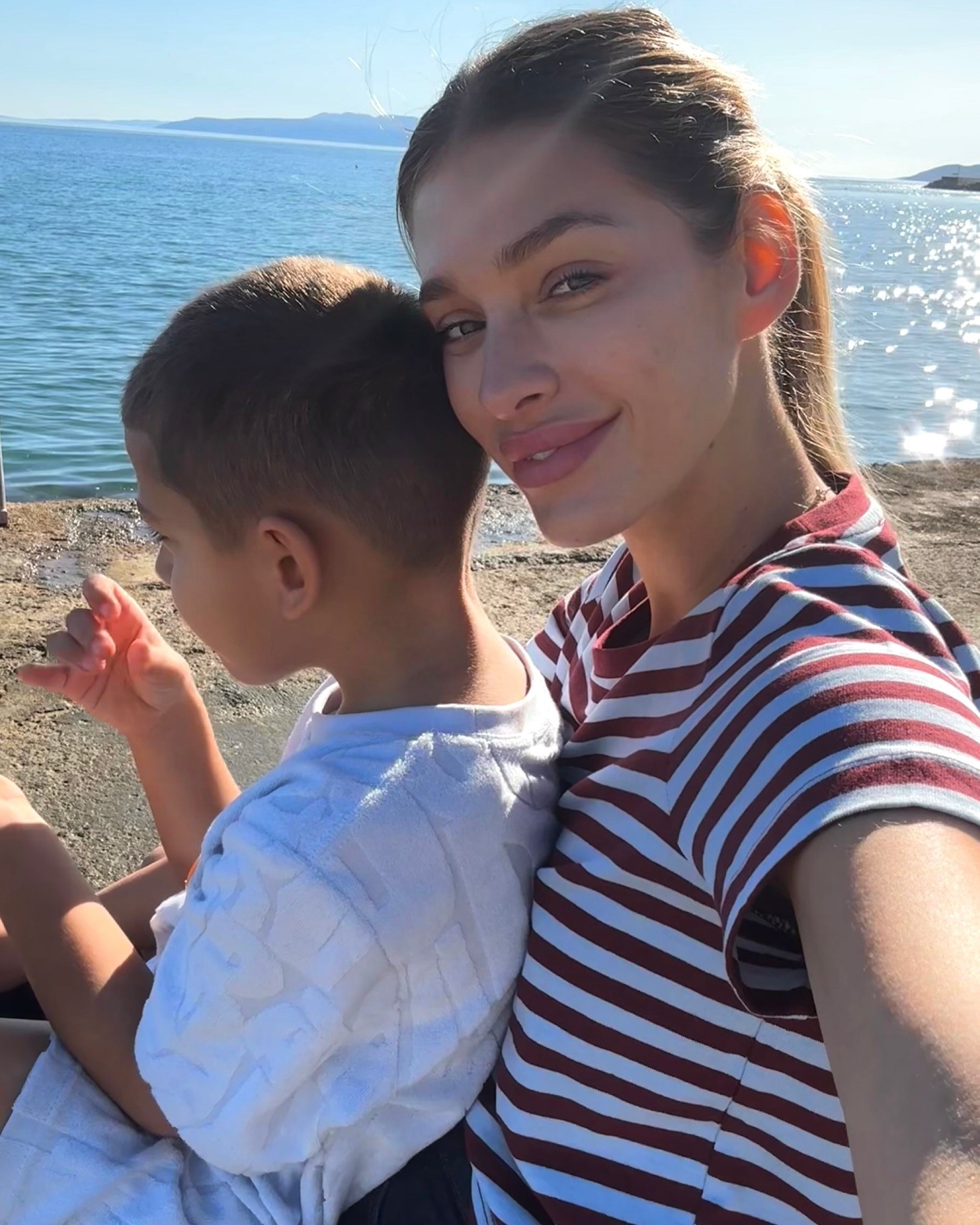 Jasmina Alagič so synom Sanelom.