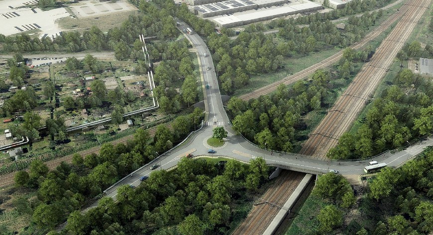 W pobliżu wiaduktów powstanie rondo. Prace ruszają w maju. Kierowców czekają utrudnienia na Brochowie i Tarnogaju
