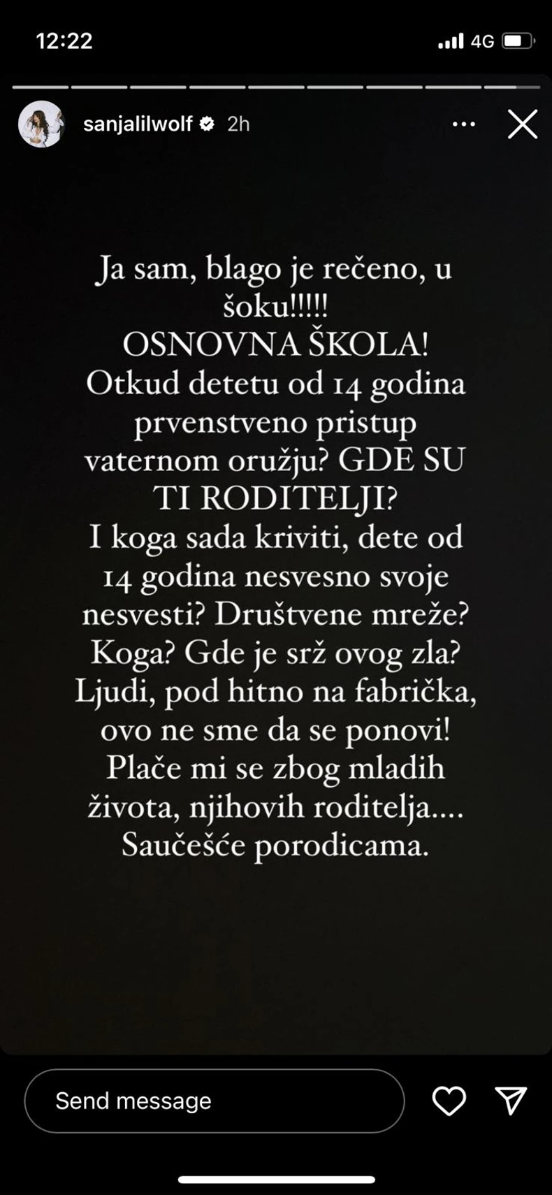 Poznati slomljeni zbog tragedije u osnovnoj školi