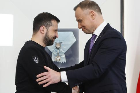 Wołodymyr Zełenski i Andrzej Duda