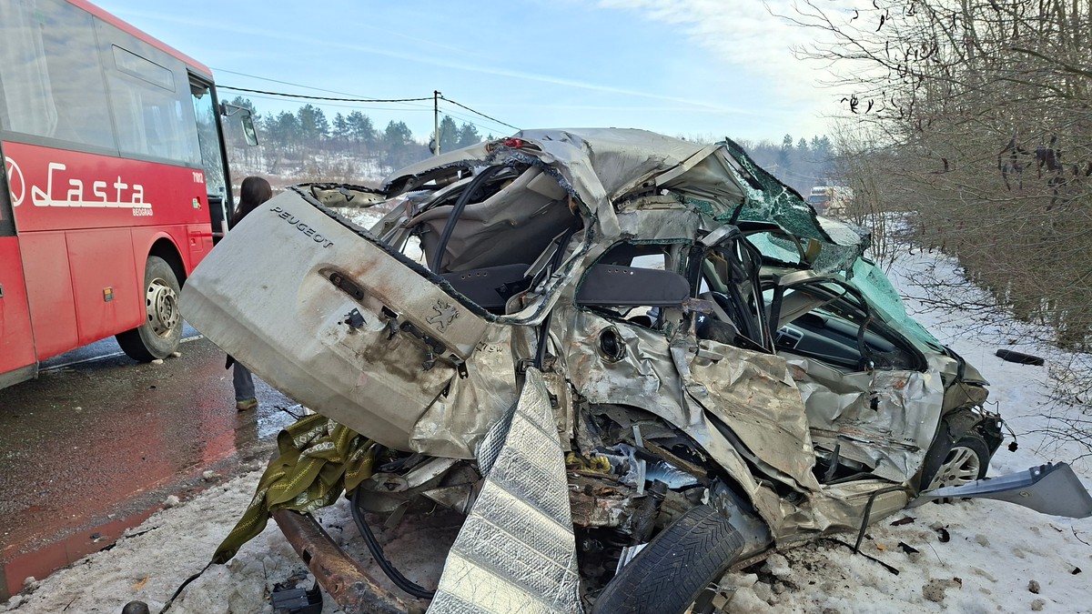 Boleč, jedna od šest današnjih saobraćajnih nesreća
