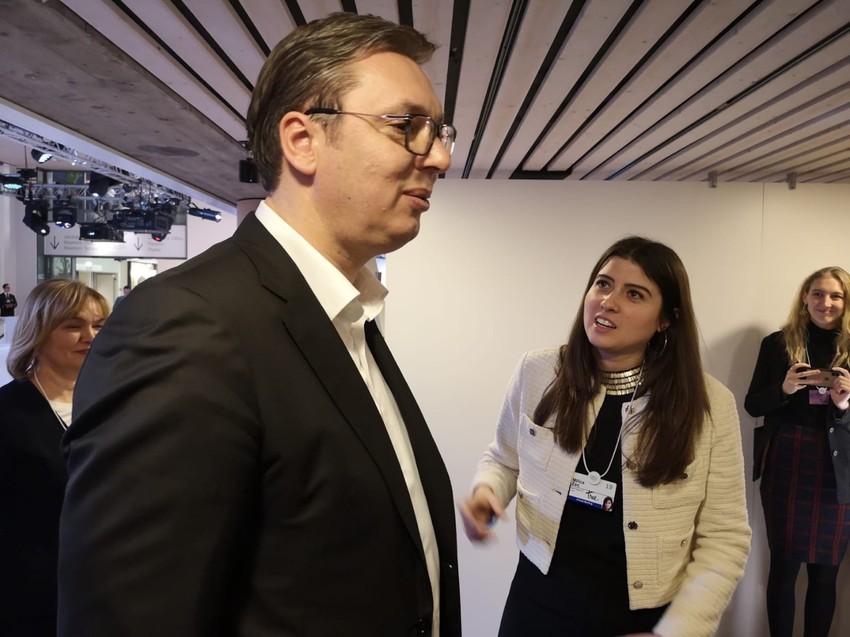 Aleksandar Vučić i Milica Zec