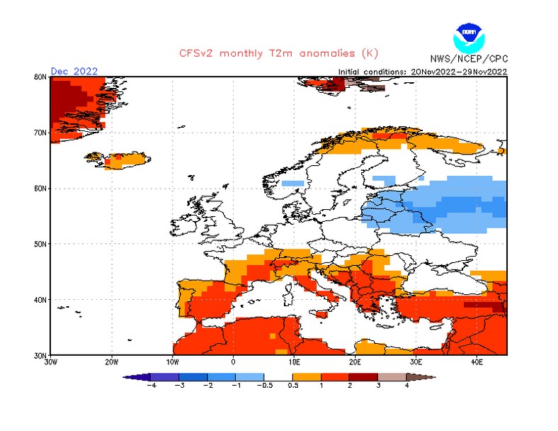 Według NOAA, grudzień, zwłaszcza na północnym wschodzie, będzie zimny.