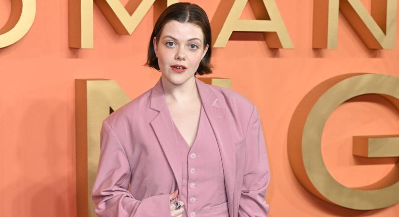 Georgie Henley attends The Woman King UK Gala Screening at Odeon Luxe Leicester Square on October 3, 2022.Karwai Tang/WireImage