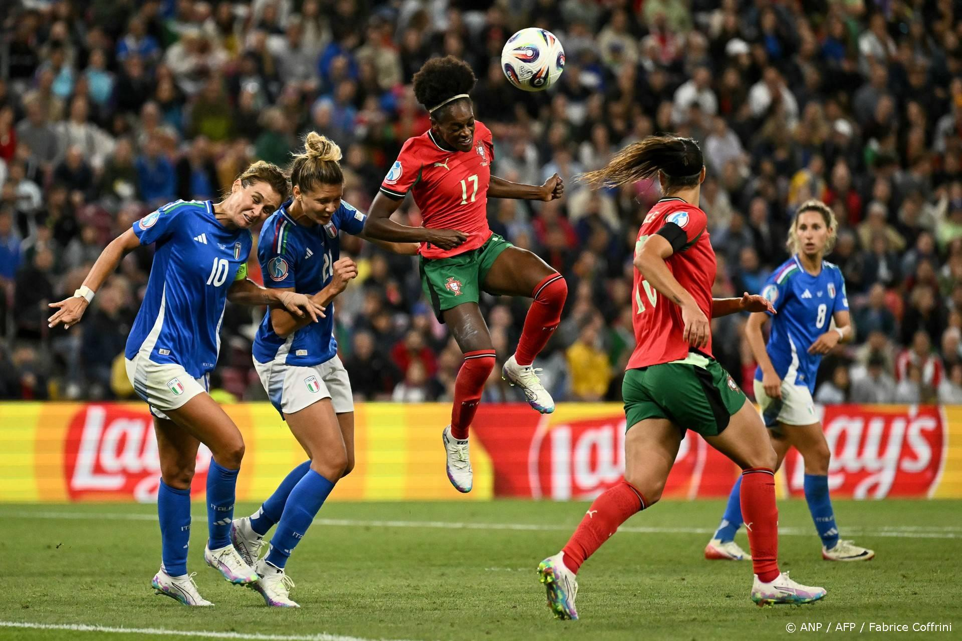 EK Vrouwen: Italië-Portugal 1-1 in Genève