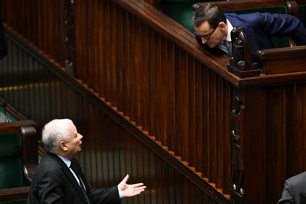 Jarosław Kaczyński i Mateusz Morawiecki