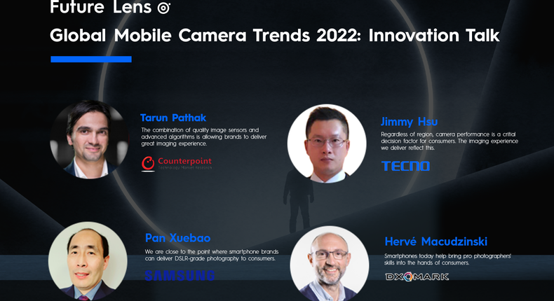 Hosted by Counterpoint Research’s Peter Richardson, VP of Research, speakers Tarun Pathak, Hervé Macudzinski, Pan Xuebao, and Jimmy Hsu shared their insights on camera innovation, market trends, and the latest developments in imaging technology.