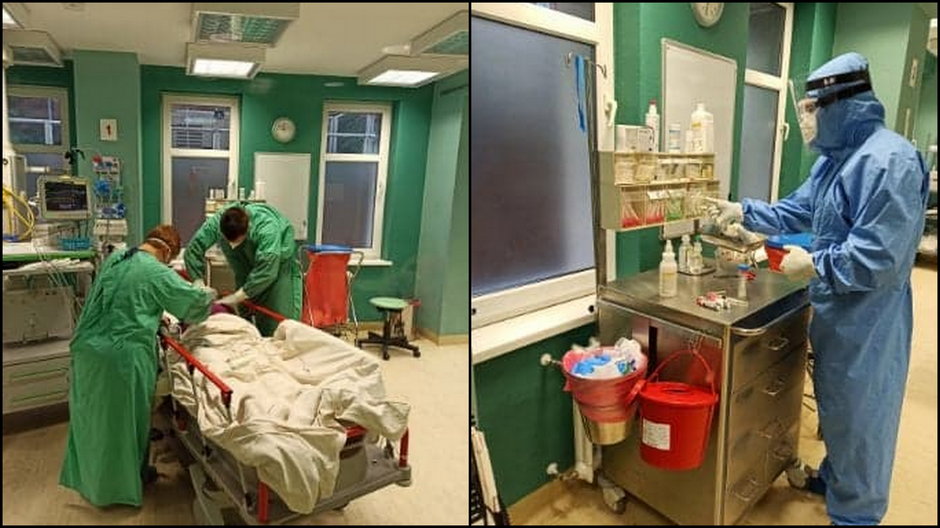 Studenci pomagają w szpitalu fot. Uniwersytet Zielonogórski