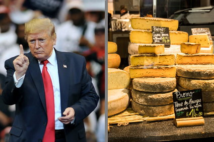 USA zamierzają wprowadzić cła na francuskie sery i szampana