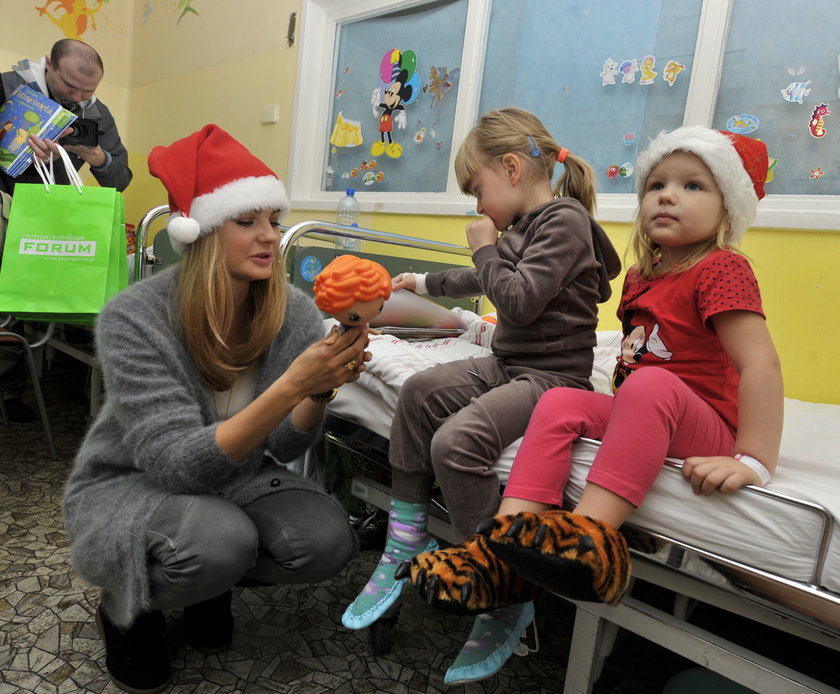 Małgorzata Socha w gliwickim szpitalu