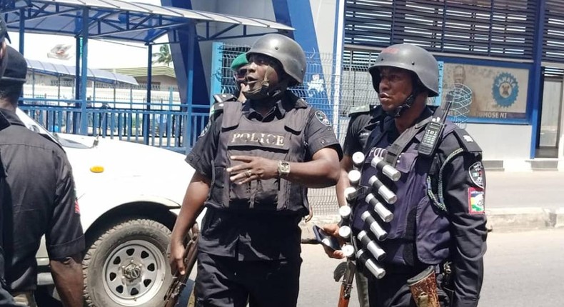 Nigerian police officers [LSPC]