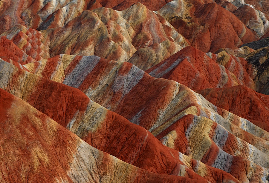 Krajobraz Danxia, Zhangye, Gansu, Chiny