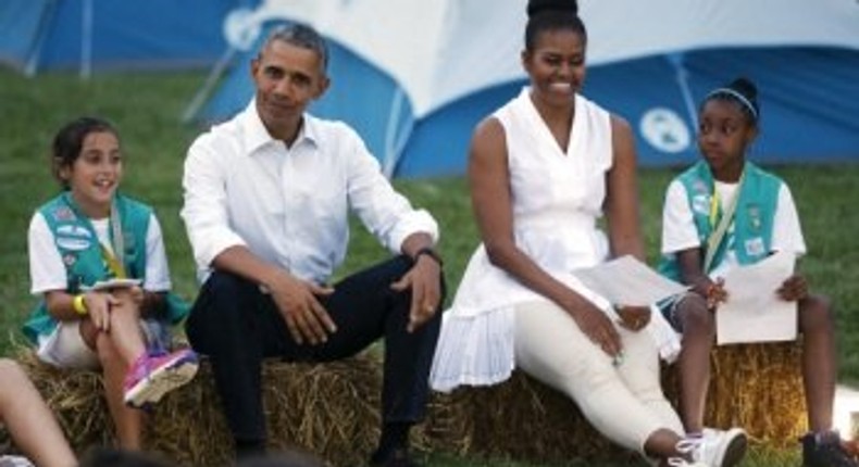 U.S. Girl Scouts get night under the stars at White House