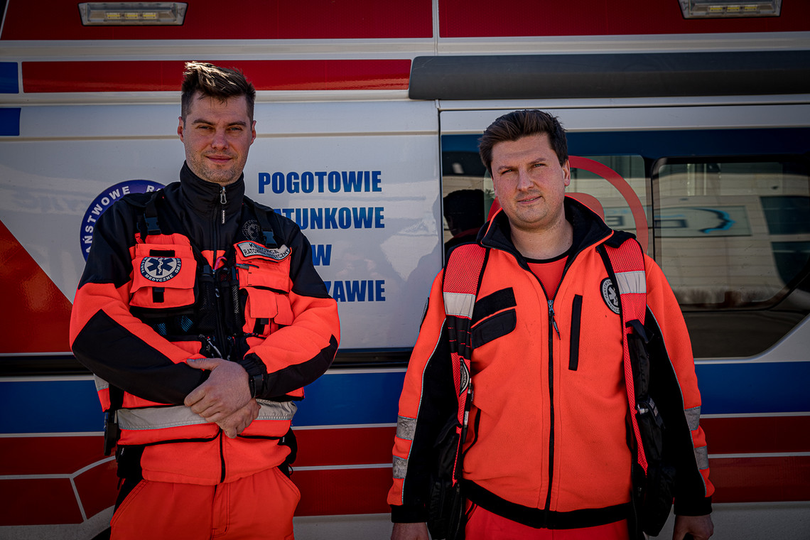 Michał Drożdż i Krzysztof Lipski, ratownicy medyczni