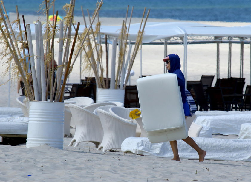 Agnieszka Dygant na plaży