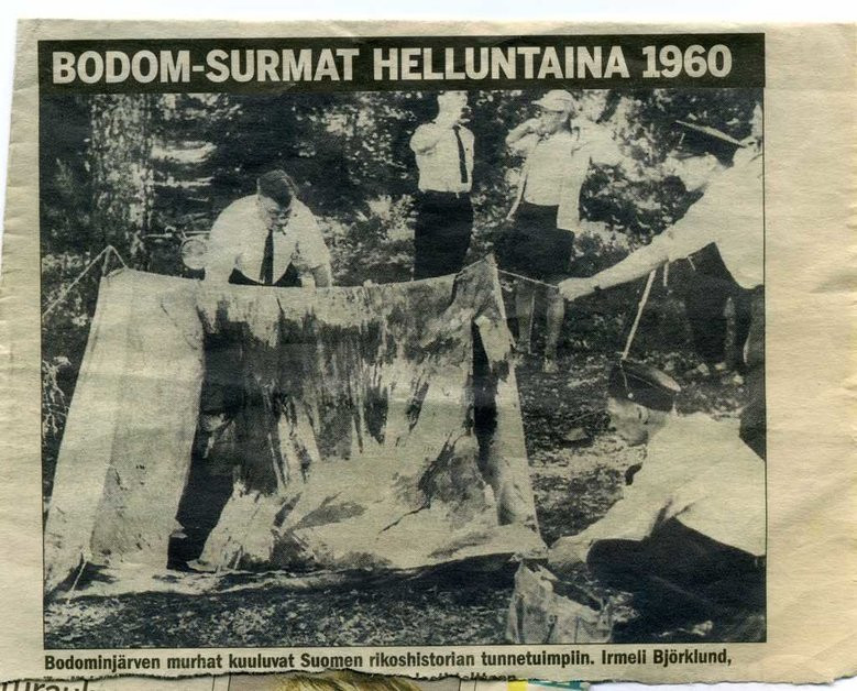 Okładka fińskiego dziennika "Helsingin Sanomat"z 1960 r.
