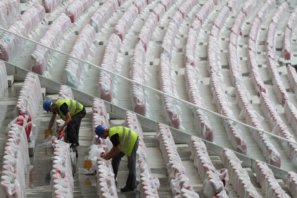 Tak rośnie Stadion Narodowy