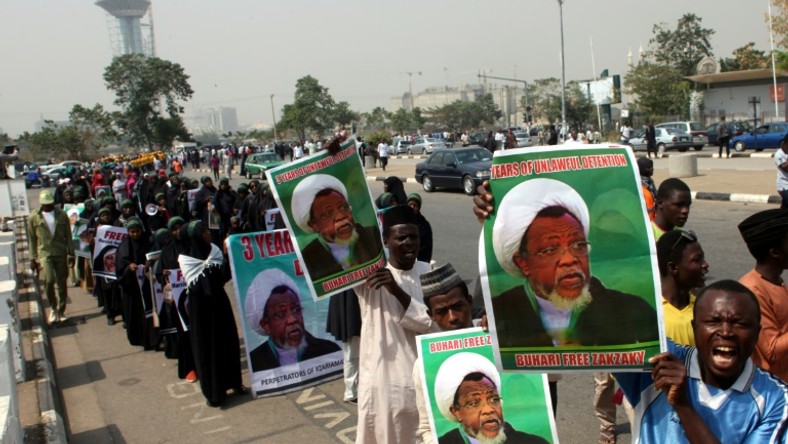 The Shiite sect in Nigeria embark on a procession (Punch)
