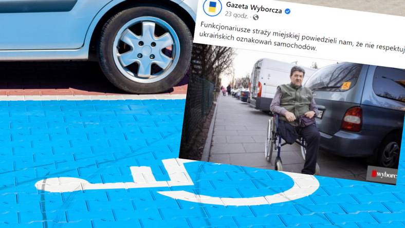 Georgij z Ukrainy musi zapłacić za odholowanie i przechowanie auta 580 zł (Fot. Facebook/Gazeta Wyborcza)