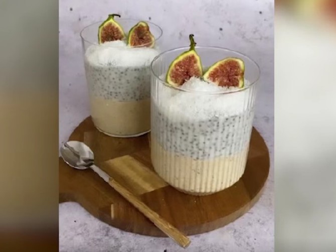 Recept za čia puding sa kokosom i puterom od lešnika