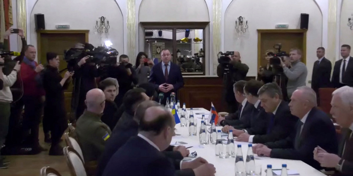 Wojna Rosja - Ukraina. Rozmowy dyplomatyczne na Białorusi 28 lutego
