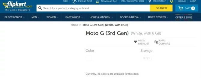 Moto G 2015 pojawił się na stronie Flipkart i...