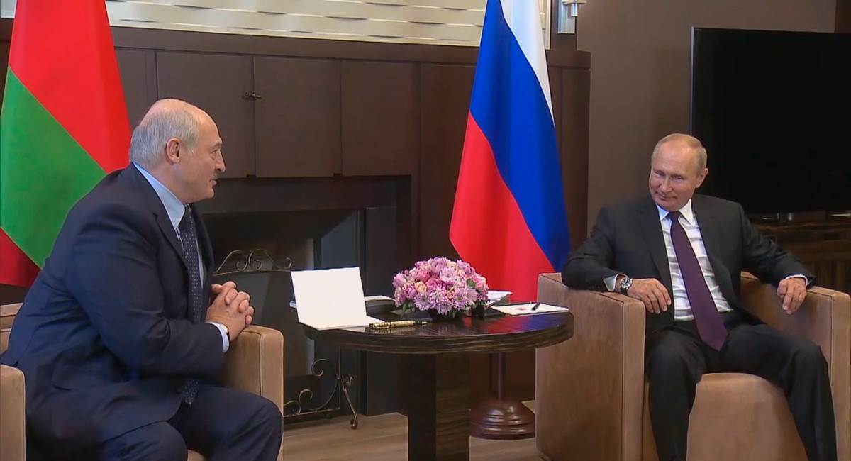 Władimir Putin i Alaksandr Łukaszenka