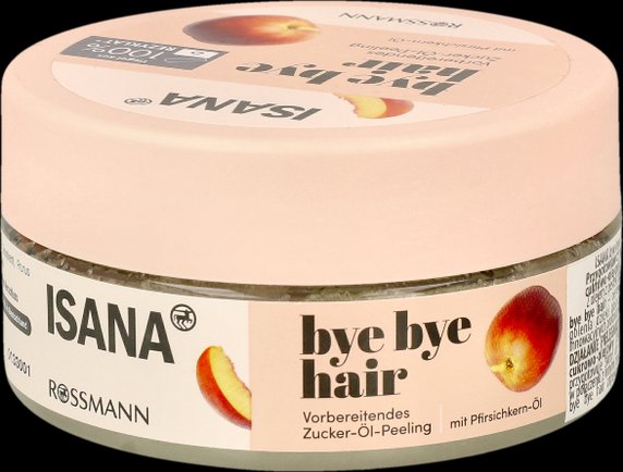 Isana bye bye hair Przygotowawczy peeling cukrowo-olejowy (Cena: 18,99zł / 180ml)