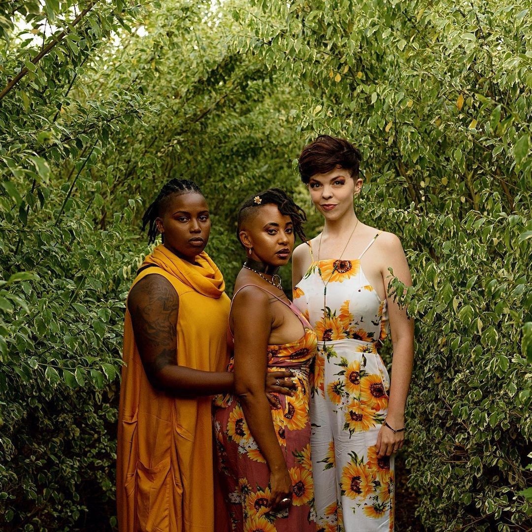 Singer Kaz Lucas and Dame with their partner Majic Dyke