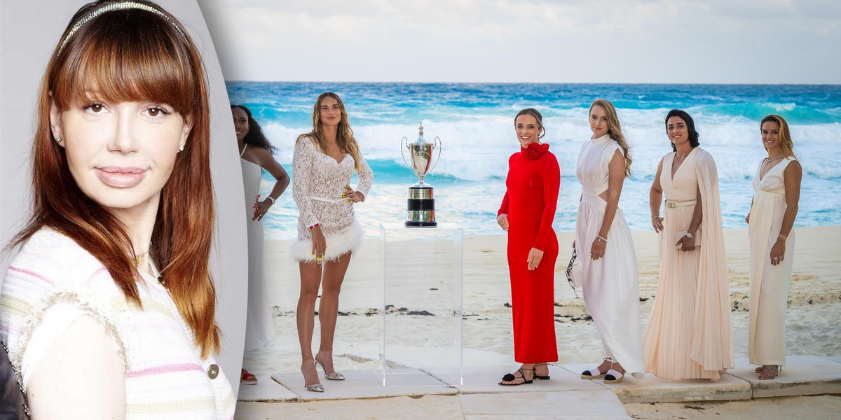 Stylistka ocenia kreację Polki na losowaniu WTA Finals.