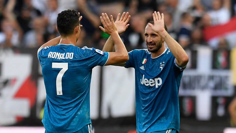 Cristiano Ronaldo i Giorgio Chiellini