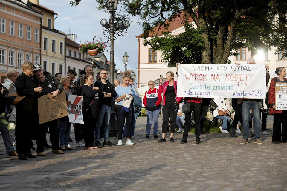 Protest Strajku Kobiet w Rzeszowie