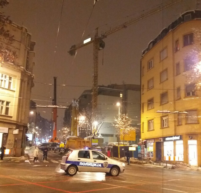 Kranovi na beogradskim gradilištima