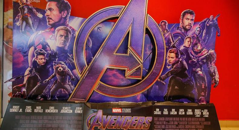 Avengers Endgame poster at Century Imax cinema, Garden City Mall, Nairobi