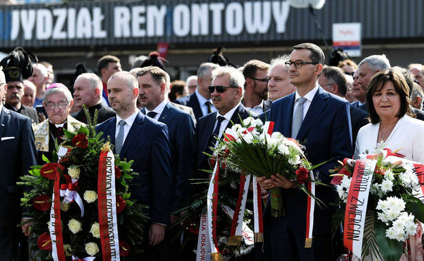 Morawiecki na obchodach rocznicy Sierpnia'80: Chcemy, żeby Polska była triumfująca i szczęśliwa