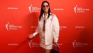 Caitlin Clark wore Prada to the 2024 WNBA Draft at the Brooklyn Academy of Music on April 15, 2024, in New York City.Sarah Stier/Getty Images