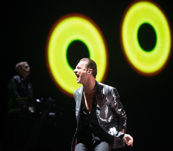 Depeche Mode podczas koncertu w Łodzi
