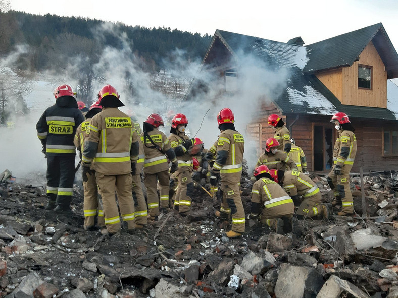 Akcja ratunkowa w Szczyrku. Fot. Śląski Urząd Wojewódzki w Katowicach