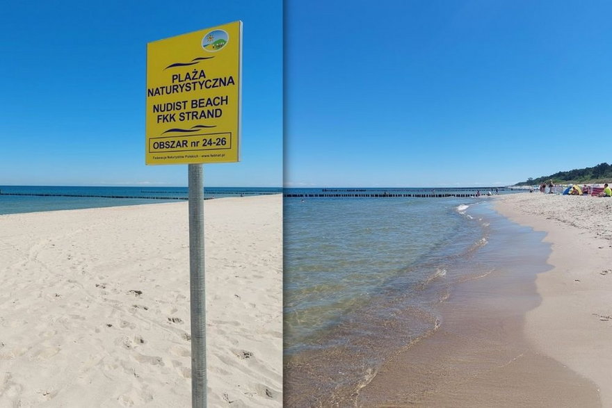 Na plaży w Chałupach 