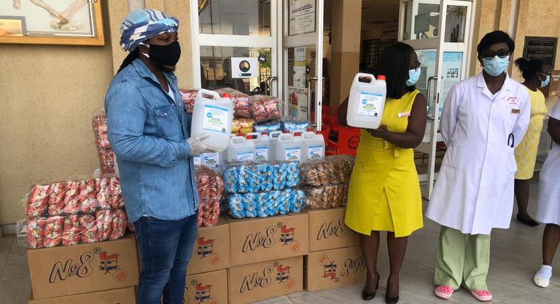 Edem, Foodtech Ghana join forces to donate COVID-19 relief items to Lekma and Police Hospitals 