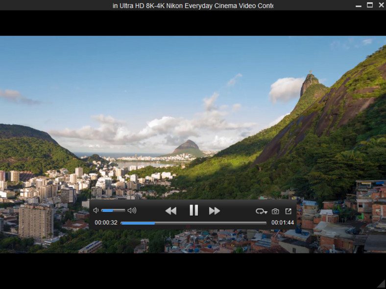 Główne okno programu do odtwarzania filmów 8K - Dimo 8K Player