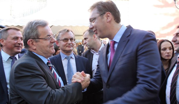 Dragomir J Karic i Aleksndar Vucic