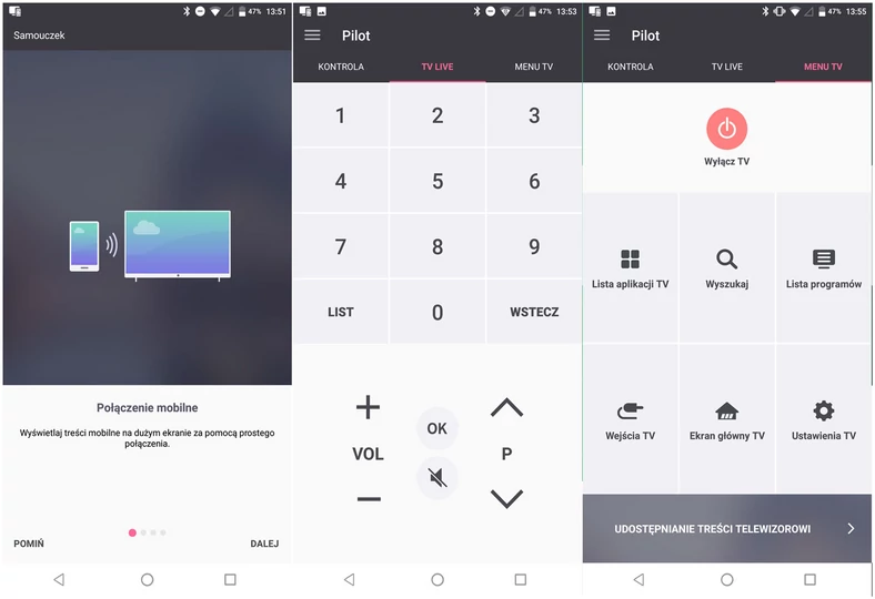 Aplikacja LG TV Plus pozwoli łatwo wyświetlić treści ze smartfonu na telewizor, może pełnić również funkcje pilota do TV.