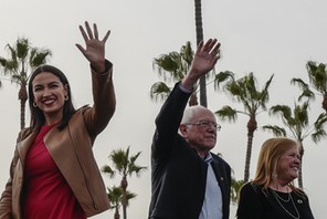 Bernie Sanders i Alexandria Ocasio Cortez, twarze amerykańskiej lewizy  